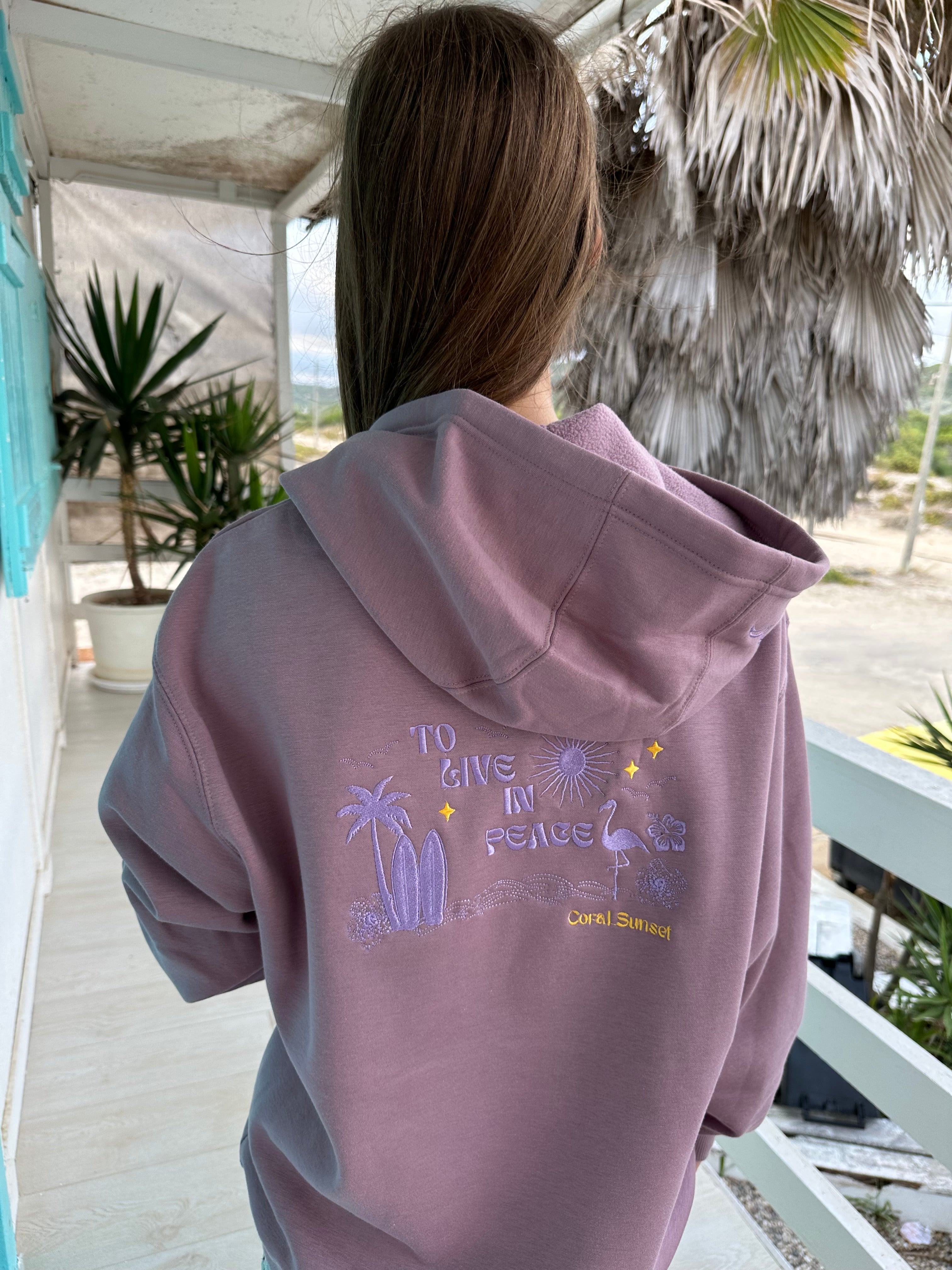 Lilac Live in Peace Hoodie