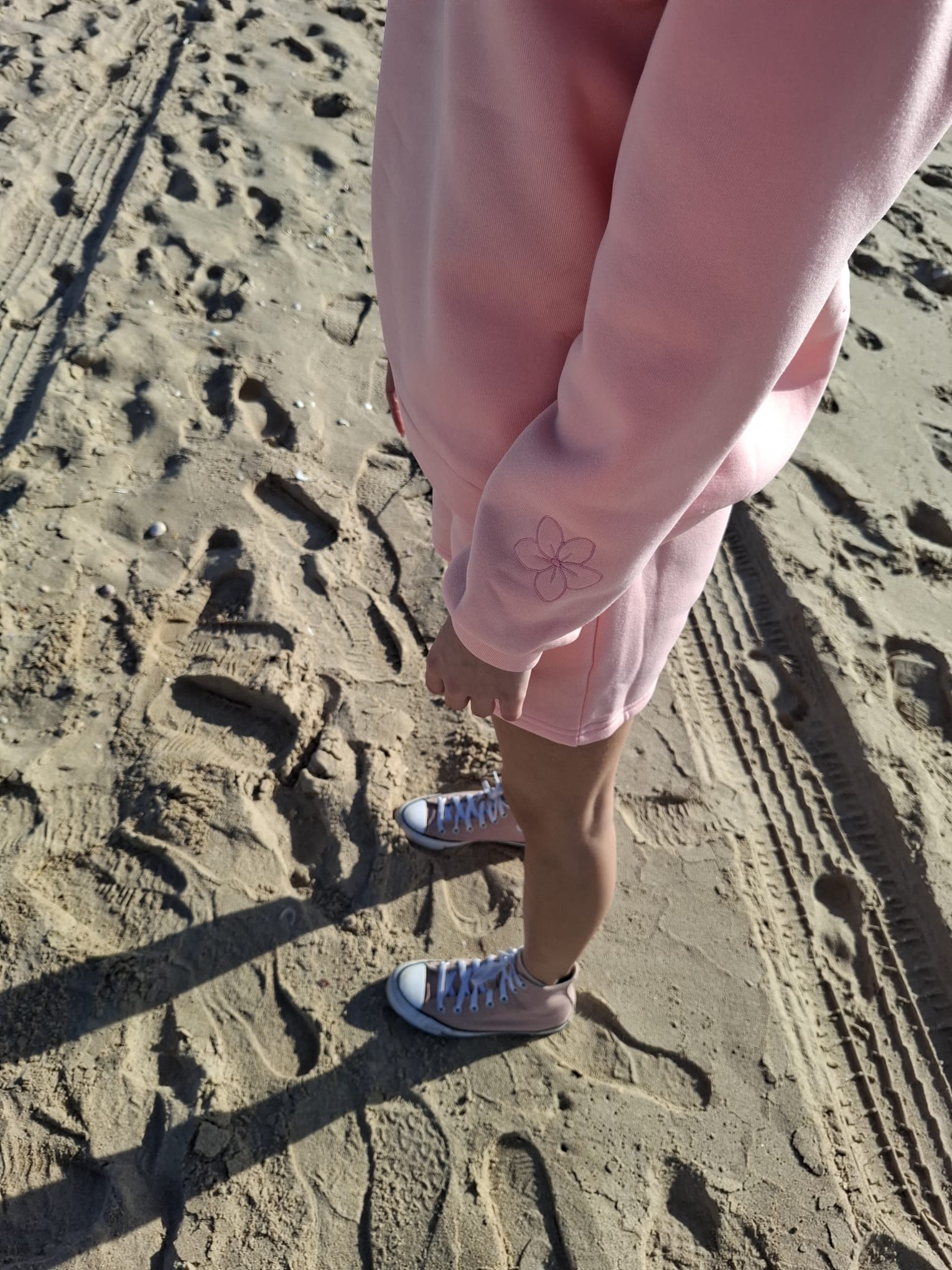 Plumeria Pink & Sand Shorts